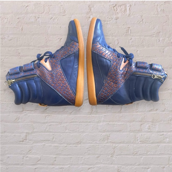 Reebok Alicia Keys High Top Wedge Sneakers - Women's Size 6.5 - Blue - Picture 6 of 12